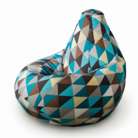 Кресло-мешок XXXL с принтом (мебельный хлопок)