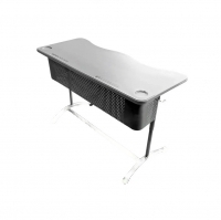 Стол ученический 2-местный регулируемый, пластик