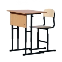 Комплект ученической мебели одноместный Бюджет, регулируемый