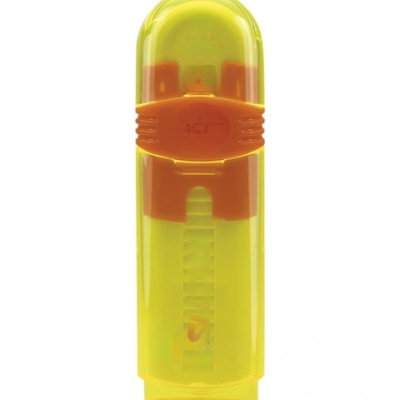 Ластик выдвижной FACTIS ZIP (Испания), 80x10x10 мм, белый, пластиковый корпус ассорти, PTF1030