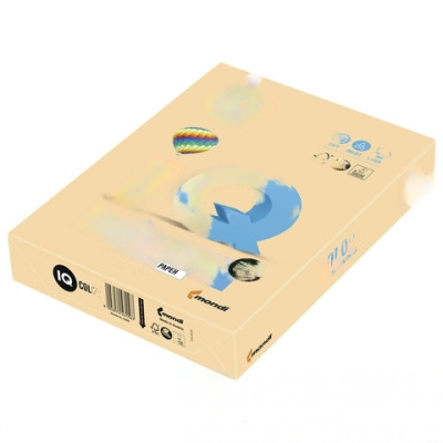 Бумага цветная IQ color, А4, 160 г/м2, 250 л., тренд, золотистая, GO22