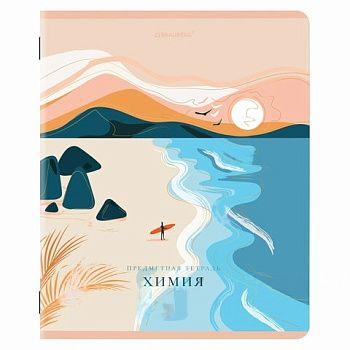 Тетрадь предметная "ELEGANCE" 48 л., SoftTouch, фольга, ХИМИЯ, клетка, BRAUBERG, 404555