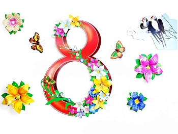 Настенная композиция 8 марта