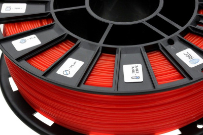 PLA пластик 2,85 REC красный RAL3028 0,75 кг