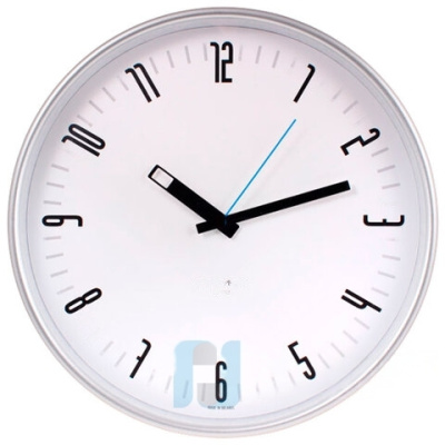 Часы настенные TROYKA 77777710, круг, белые, белая рамка, 30,5х30,5х5 см