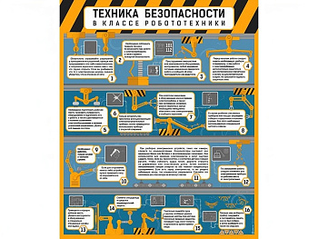 Стенд Техника безопасности в классе робототехники