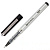 Ручка-роллер BRAUBERG "Flagman", ЧЕРНАЯ, корпус серебристый, хромированные детали, узел 0,5 мм, линия письма 0,3 мм, 141555
