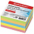 Блок для записей BRAUBERG проклеенный, 9х9х5 см, цветной, 129199