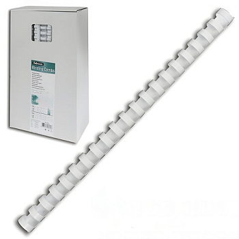 Пружины пластиковые для переплета, КОМПЛЕКТ 100 шт., 16 мм (для сшивания 101-120 л.), белые, FELLOWES, FS-53470