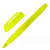 Текстовыделитель BRAUBERG "Vivid", ЖЕЛТЫЙ, круглый корпус, линия 1-3 мм, 151228