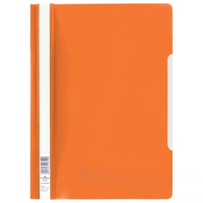 Скоросшиватель пластиковый DURABLE (Германия), А4, 150/180 мкм, оранжевый, 2573-09