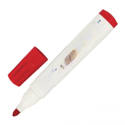 Маркер стираемый для белой доски КРАСНЫЙ, BIC "Velleda", 1,4-5 мм, эргономичный корпус, 904939