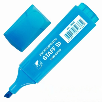 Текстовыделитель STAFF "EVERYDAY", ГОЛУБОЙ, линия 1-5 мм, 150729