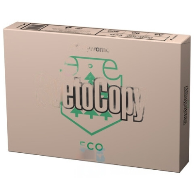 Бумага офисная А4, 80 г/м2, 500 л., SVETOCOPY ECO, белизна 60%