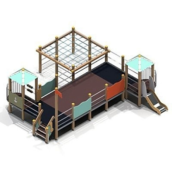 Детский игровой комплекс №18, 6880х6700 мм