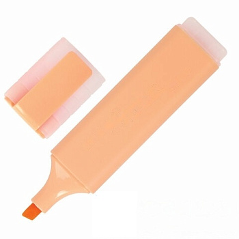 Текстовыделитель BRAUBERG "ORIGINAL PASTEL", ПЕРСИКОВЫЙ, линия 1-5 мм, 151696