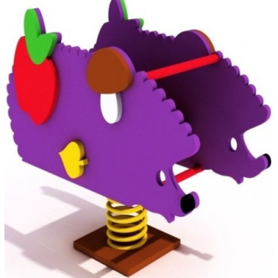 Качалка на пружине Ежик