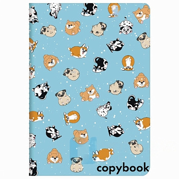 Тетрадь 40 л. в клетку обложка SoftTouch, бежевая бумага 70 г/м2, сшивка, А5 (147х210 мм), ЩЕНОЧКИ, BRAUBERG, 403777