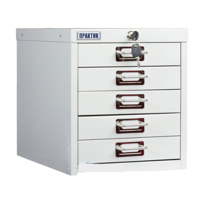 Шкаф металлический для документов ПРАКТИК "MDC-A4/315/5", 5 ящиков, 314х277х405 мм, собранный