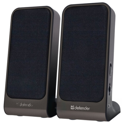Колонки компьютерные DEFENDER SPK-225, 2.0, 4 Вт, пластик, черные, 65220