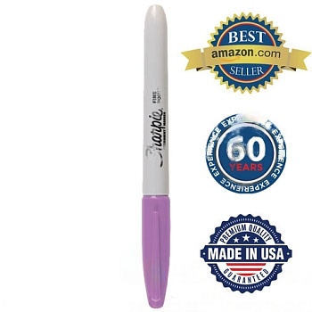 Маркер перманентный SHARPIE (США) ЕЖЕВИЧНЫЙ, "Fine", круглый наконечник, 1 мм, 2025039