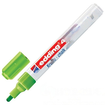 Маркер меловой EDDING 4095, 2-3 мм, САЛАТОВЫЙ, влагостираемый, для гладких поверхностей, E-4095/11
