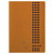 Тетрадь А4, 40 листов, BRAUBERG "Metropolis", скоба, клетка, обложка пластик, ОРАНЖЕВЫЙ, 403404