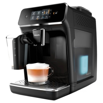 Кофемашина PHILIPS EP2231/40,1850 Вт, 15 бар, объем 1,8 л, емкость д/зерен 250 г, авто капучинатор, черная