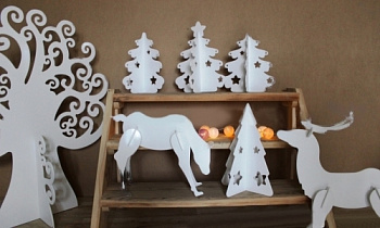 Театральная декорация Снежная история (белая серия)