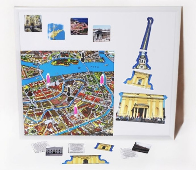 Магнитная доска "Маленькие архитекторы"