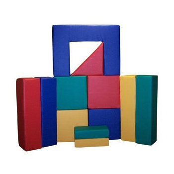 Набор мягких модулей Строитель - 12, 12 элементов