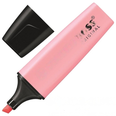 Текстовыделитель STABILO "Boss Pastel", РОЗОВЫЙ, линия 2-5 мм, 70/129
