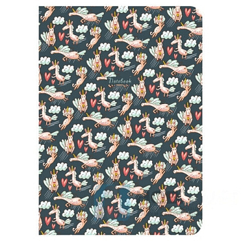 Тетрадь 60 л. в точку обложка SoftTouch, бежевая бумага 70 г/м2, сшивка, В5 (179х250 мм), ЕДИНОРОЖКИ, BRAUBERG, 403827