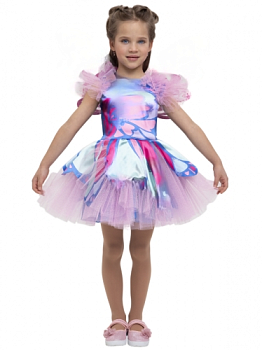 Детский карнавальный костюм Фея Винкс Блум (рост от 104 до 122 см)
