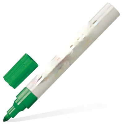 Маркер-краска лаковый (paint marker) EDDING 8750, ЗЕЛЕНЫЙ, 2-4 мм, круглый наконечник, алюминиевый корпус, Е-8750/4