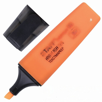 Текстовыделитель STAFF "EVERYDAY", ОРАНЖЕВЫЙ, скошенный наконечник, 1-5 мм, 151640