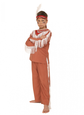 Детский карнавальный костюм на мальчика Индеец (рост от 116 до 122 см)