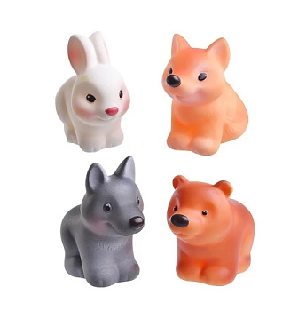 Набор резиновых игрушек Звери в ассортименте