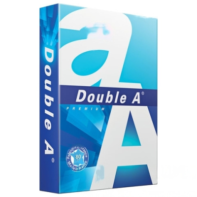 Бумага офисная А4, 80 г/м2, 500 л., марка А+, DOUBLE A, ЭВКАЛИПТ, Франция, 163% (CIE)