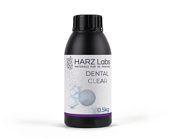 Фотополимер HARZ Labs Dental Clear SLA/Form-2 0,5 л