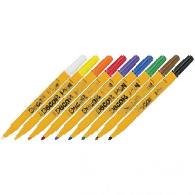 Маркеры для декорирования 8 ЦВЕТОВ + 1 БЕЛЫЙ CENTROPEN "Decor Pen", 1,5 мм, 2738, 5 2738 0901