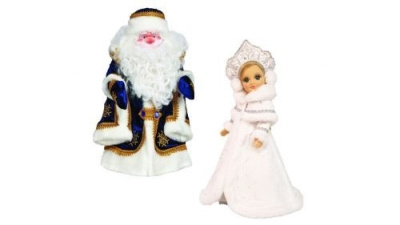 Набор кукол Дед мороз и Снегурочка (озвученные)