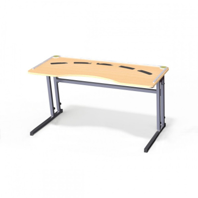 Парта ученическая для детей с ОВЗ (тактильные зоны, магнитные холдеры, регулировка высоты и столешницы)