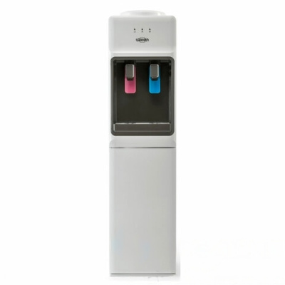 Кулер для воды VATTEN V44WE, напольный, НАГРЕВ/ОХЛАЖДЕНИЕ ЭЛЕКТРОННОЕ, шкаф, 2 крана, белый, 4582