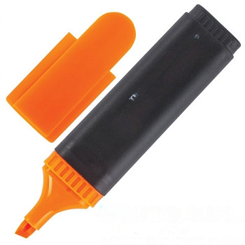 Текстовыделитель BRAUBERG "Contract", ОРАНЖЕВЫЙ, линия 1-5 мм, 150393