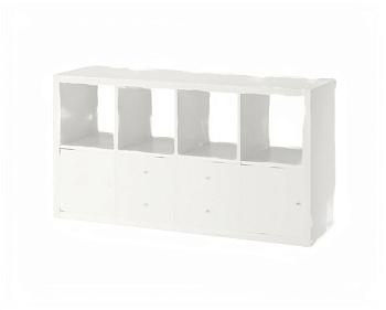 Стеллаж книжный с 4 вставками