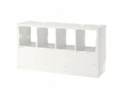 Стеллаж книжный с 4 вставками