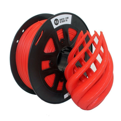 PLA пластик 1,75 SolidFilament красный 1 кг