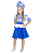 Женский карнавальный костюм Гжельский сувенир (рост 104-170 см)