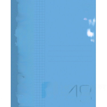 Тетрадь А5 48 л. HATBER скоба, клетка, обложка пластик, PROGRESSIVE Синяя, 48Т5В1